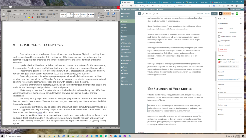 Writing Attractive Blog Posts | holistic home office Writing Attractive ...